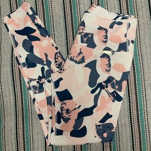 Cleo Harper Pink and Black Patterned Leggings